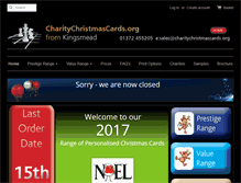 Tablet Screenshot of charitychristmascards.org